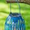 Glitzhome® 9.75" Metal Woven Solar Powered Hanging Lantern, 2ct.
